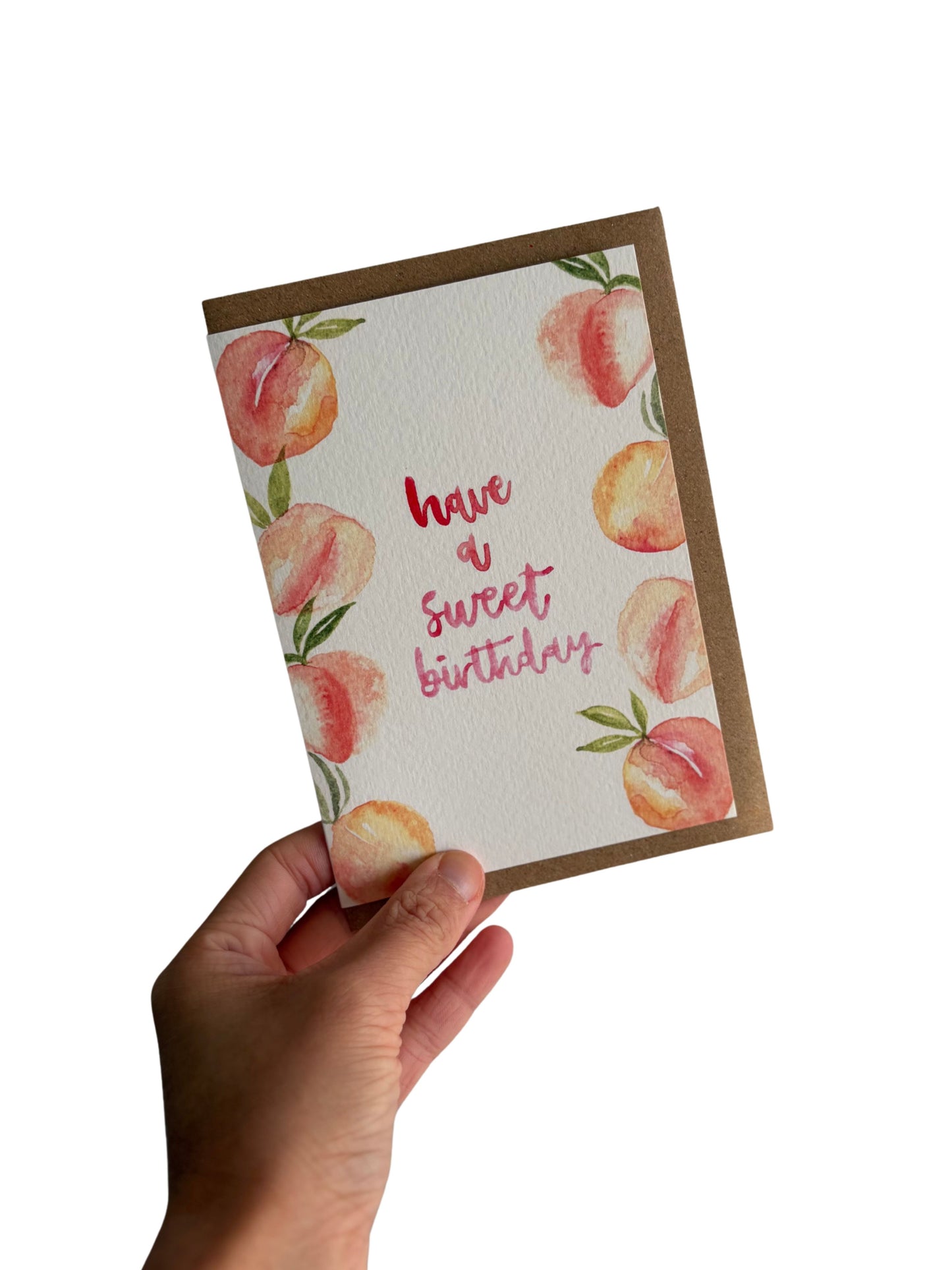 Have a sweet birthday Peach card