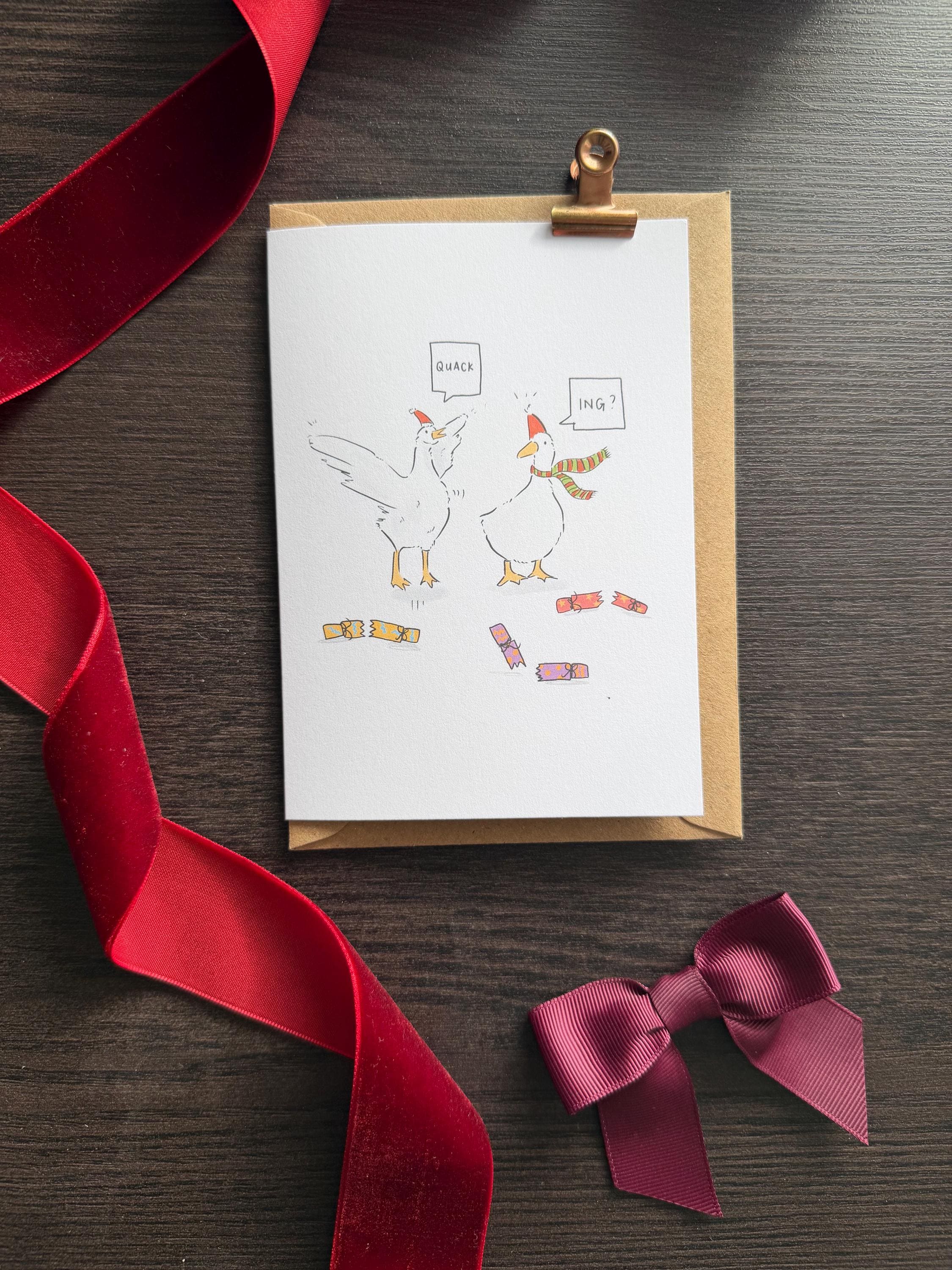 Quacking Duck Christmas Card | Funny Pun Holiday Greeting