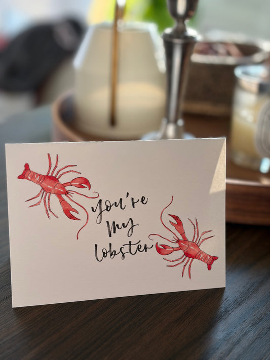 You're my lobster Valentine's Day Card | Galentines